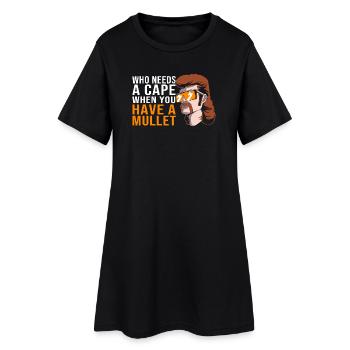 Coupe mulet Coupe mulet - Robe T-shirt Femme - noir - Devant