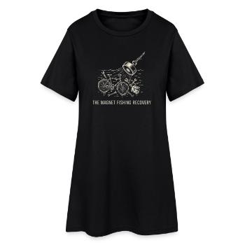 Récupération de la pêche magnétique - Trésors du canal - Robe T-shirt Femme - noir - Devant