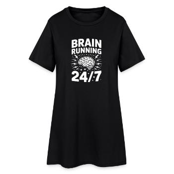 Le cerveau dans le chaos du TDAH - Robe T-shirt Femme - noir - Devant