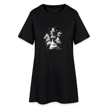 Pièces d’échecs Conception d’explosions Plateau dynamique - Robe T-shirt Femme - noir - Devant