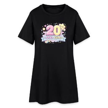 Pastel 20 Toujours mignonne design - Robe T-shirt Femme - noir - Devant