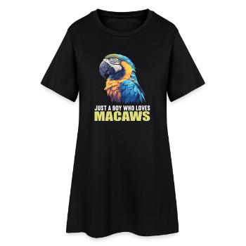 Aras Ara - Frauen T-Shirt-Kleid - Schwarz - Vorne