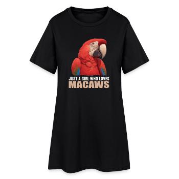 Aras Ara - Frauen T-Shirt-Kleid - Schwarz - Vorne
