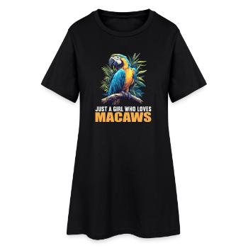 Aras Ara - Frauen T-Shirt-Kleid - Schwarz - Vorne