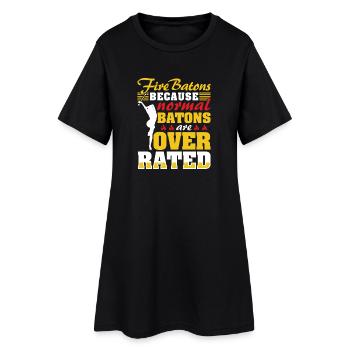 Danseuse de l’école de danse Vortex Dance - Robe T-shirt Femme - noir - Devant