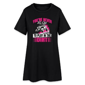 UTV Fille tout-terrain Femme 4 roues côte à côte - Robe T-shirt Femme - noir - Devant