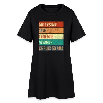 Millésime 1975 Légende - Robe T-shirt Femme - noir - Devant