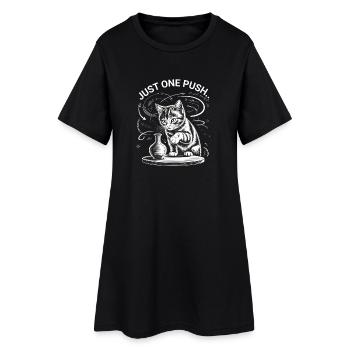 Propriétaires de chats Humour Logique des chats Chats drôles - Robe T-shirt Femme - noir - Devant