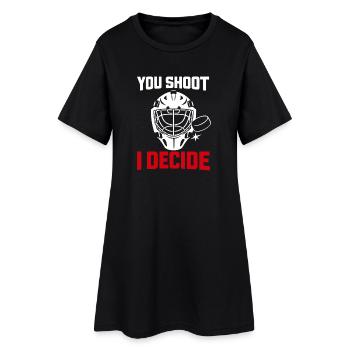 Gardien de but de hockey Cadeau de but Vie de gardien de hockey - Robe T-shirt Femme - noir - Devant