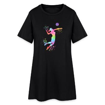 Volley-ball féminin Joueuse de volley-ball : Volley-ball de plage - Robe T-shirt Femme - noir - Devant