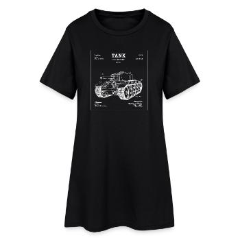 T-shirt vintage TANK 1915 imprimé breveté - Robe T-shirt Femme - noir - Devant