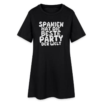Geschenk für Spanien - Frauen T-Shirt-Kleid - Schwarz - Vorne