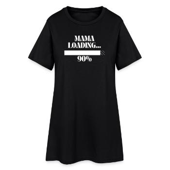 Mama Chargement - Robe T-shirt Femme - noir - Devant