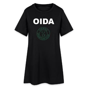OIDA Vienna Grantler Club - Frauen T-Shirt-Kleid - Schwarz - Vorne