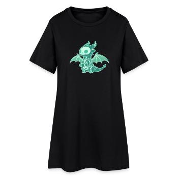 Dragon Ghost Vector - Women’s T-Shirt Dress - black - Front