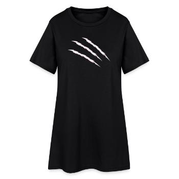 krallen_scars - Robe T-shirt Femme - noir - Devant