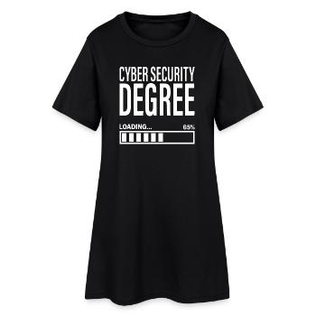 Cybersecurity Student Engineer Cyber Security - Women’s T-Shirt Dress - black - Front