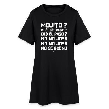 Qué sé paso old el paso No no José No sé bueno - Robe T-shirt Femme - noir - Devant