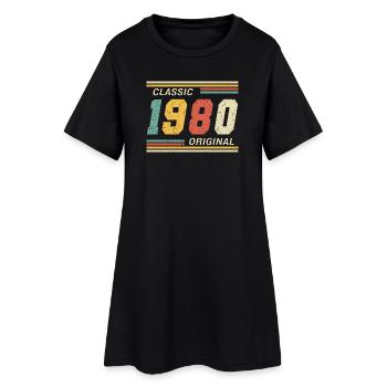 Classique 1980 original 1980 - Robe T-shirt Femme - noir - Devant