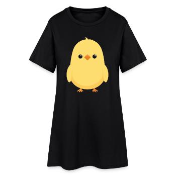 chick - Women’s T-Shirt Dress - black - Front