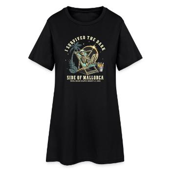 Funny Solar Eclipse Mallorca August 2026 - Women’s T-Shirt Dress - black - Front