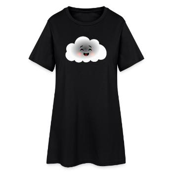 Happy Cloud - Robe T-shirt Femme - noir - Devant