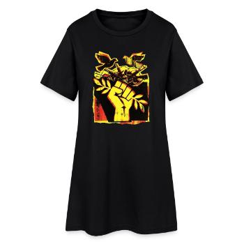 Peace Peace Pacifists - Women’s T-Shirt Dress - black - Front