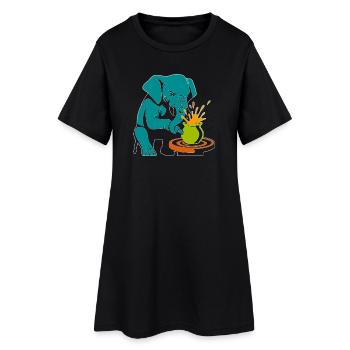 Maître des Troncs - Anarchie de l’Émail - Robe T-shirt Femme - noir - Devant