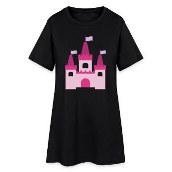 Château de la Princesse - Robe T-shirt Femme - noir - Devant