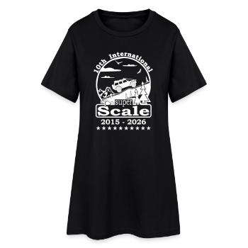 Logo 2026 blanc - Robe T-shirt Femme - noir - Devant