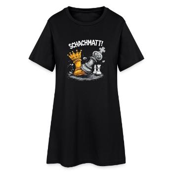 Lustiges Schach T-Shirt für Männer Geschenk Spruch - Frauen T-Shirt-Kleid - Schwarz - Vorne