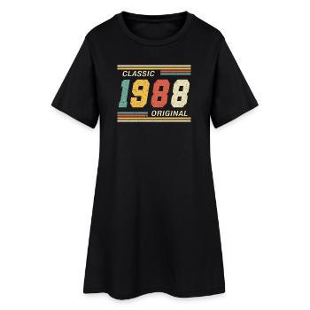 Classic 1988 original 1988 - Women’s T-Shirt Dress - black - Front
