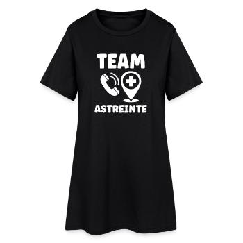 Astreinte  - Robe T-shirt Femme - noir - Devant