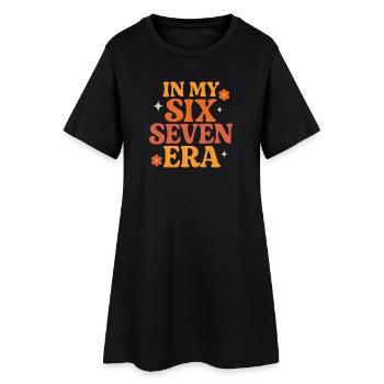 Dans mon mème d’humour italien de la pourriture cervementale de l’ère 67 des Six Sept - Robe T-shirt Femme - noir - Devant