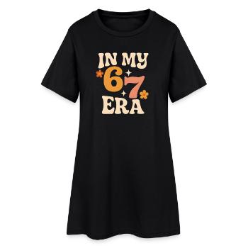 Dans mon mème d’humour italien de la pourriture cervementale de l’ère 67 des Six Sept - Robe T-shirt Femme - noir - Devant