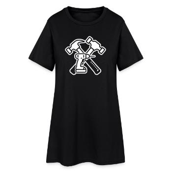 Craftsman Drill Hammers Logo - Women’s T-Shirt Dress - black - Front