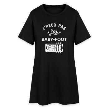 J'peux pas j'ai baby-foot - Robe T-shirt Femme - noir - Devant