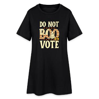 Humour électoral d’Halloween Ne Pas Huer - Robe T-shirt Femme - noir - Devant