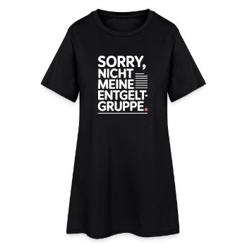 Sorry Nicht Meine Entgeltgruppe Beamte TVöD Büro - Frauen T-Shirt-Kleid - Schwarz - Vorne
