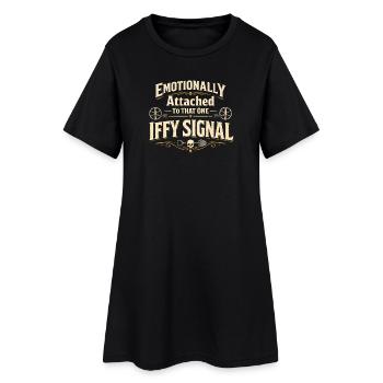 Accrochez-vous à chaque signal | Détecteur de sonde - Robe T-shirt Femme - noir - Devant