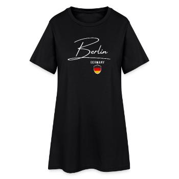 Berlin Allemagne, design élégant Berlin - Robe T-shirt Femme - noir - Devant