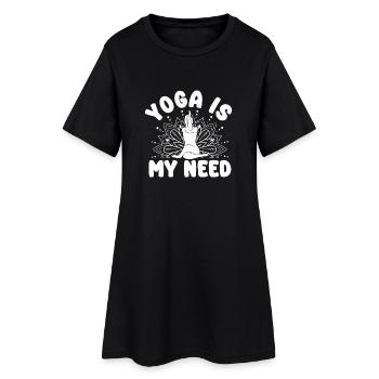 Le yoga pour les passionnés de Pilates est mon besoin Pilates - Robe T-shirt Femme - noir - Devant