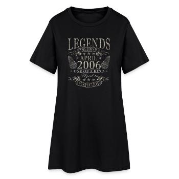 Légendes nées en avril 2006 - Robe T-shirt Femme - noir - Devant