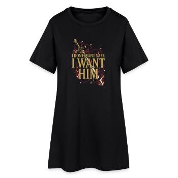Romantasy Fantasy Romance Booktok Lectrice Épicée - Robe T-shirt Femme - noir - Devant
