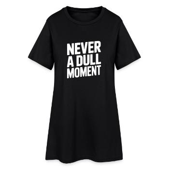 Jamais un moment d’ennui - Robe T-shirt Femme - noir - Devant