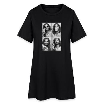 Jesus Christ Fotostreifen - Frauen T-Shirt-Kleid - Schwarz - Vorne