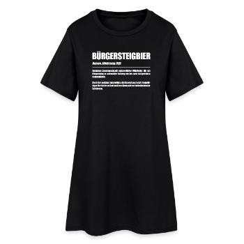 Bürgersteigbier Ortskontrollfahrt OKF - Frauen T-Shirt-Kleid - Schwarz - Vorne