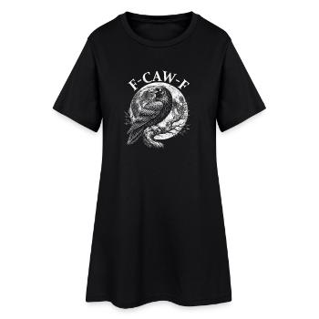 FCawF Corbeau Grognon Sarcasme Jeu de mots d’oiseau Humour - Robe T-shirt Femme - noir - Devant