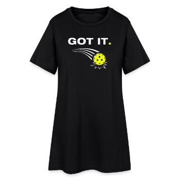 Ça t’a drôle, joueur de pickleball - Robe T-shirt Femme - noir - Devant
