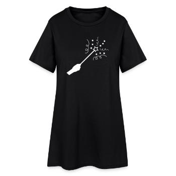 Baguette magique stellaire - Robe T-shirt Femme - noir - Devant